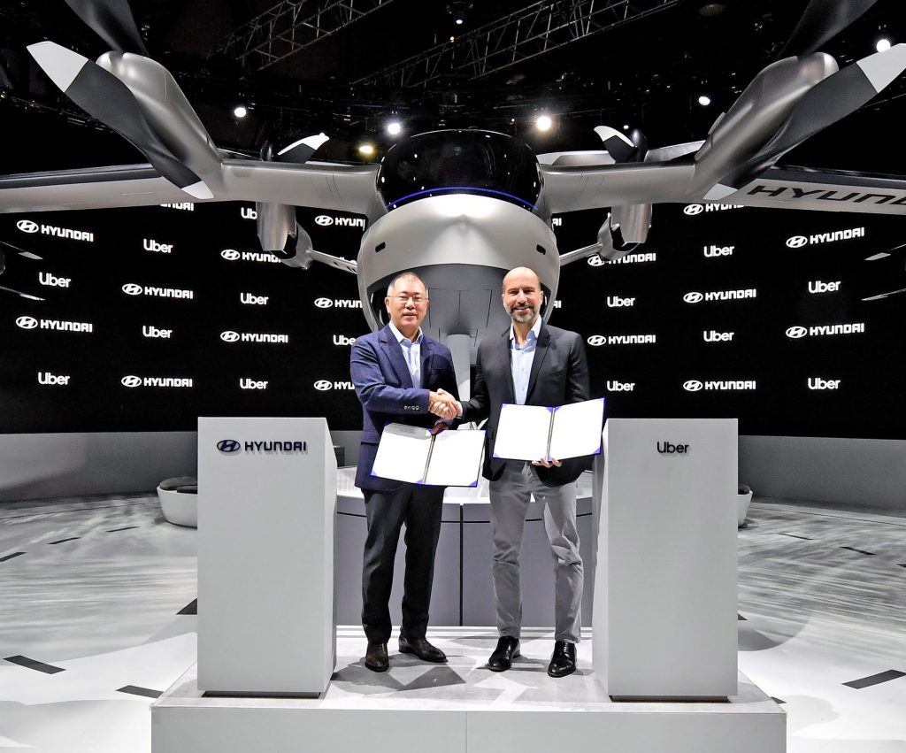 Uber 攜手 Hyundai 共同推出空中飛行服務